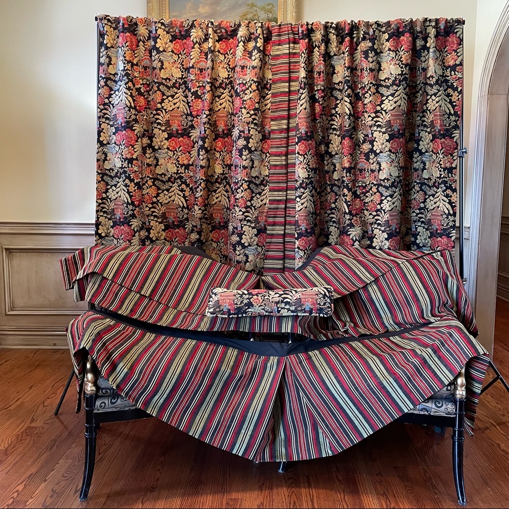Custom made Asian Inspired Tapestry for a Window or as a Headboard Backdrop